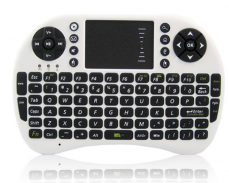 UKB-500-RF Multi-functional 2.4G Wireless Mini Air Mouse Keyboard White + Black