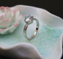 Rose Gold Zircon Engagement Rings