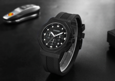Chronograph Silicone Strap  Quartz Watch
